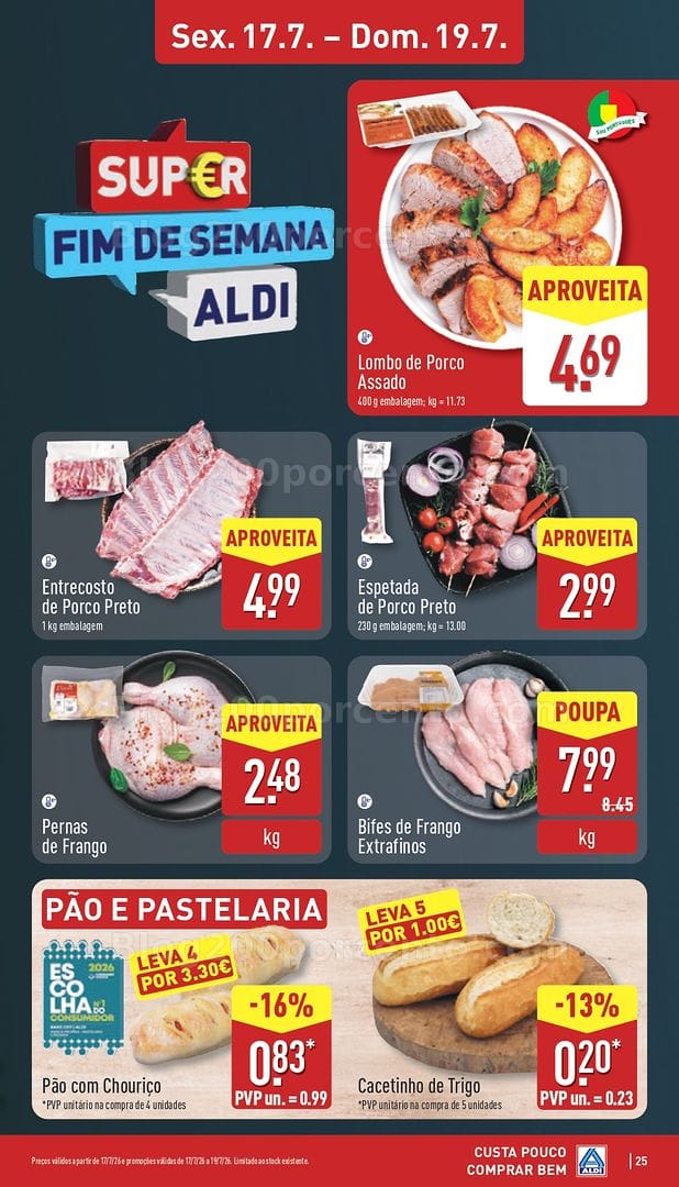 Antevisão Folheto ALDI Promoções de 13 a 19 julho